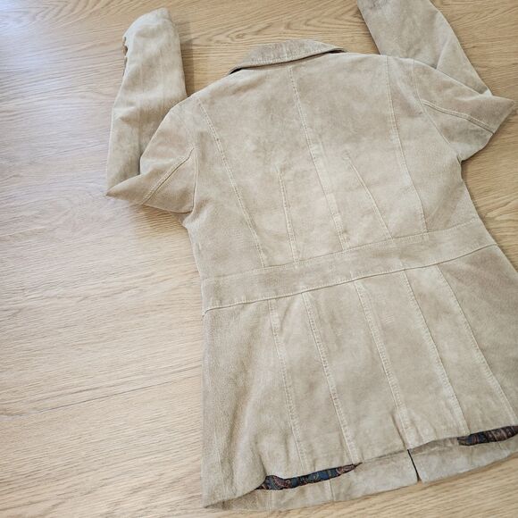 Authentic Wilsons Leather & Suede Jacket Women L Vintage 80s Western Country Fit - Picture 13 of 15